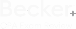 Becker Cpa Exam Review Alt White Logo